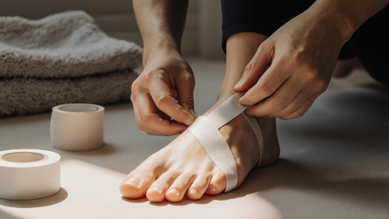 Jak si zatejpovat chodidlo: krok za krokem pro úlevu od bolesti a podpory pohybu