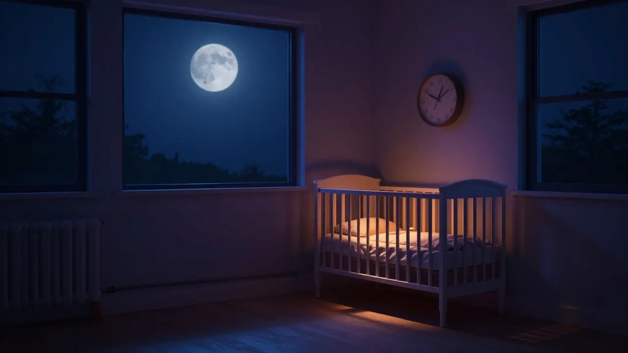 Tichá noc v dětském pokoji pro zdravý spánek a odpočinek