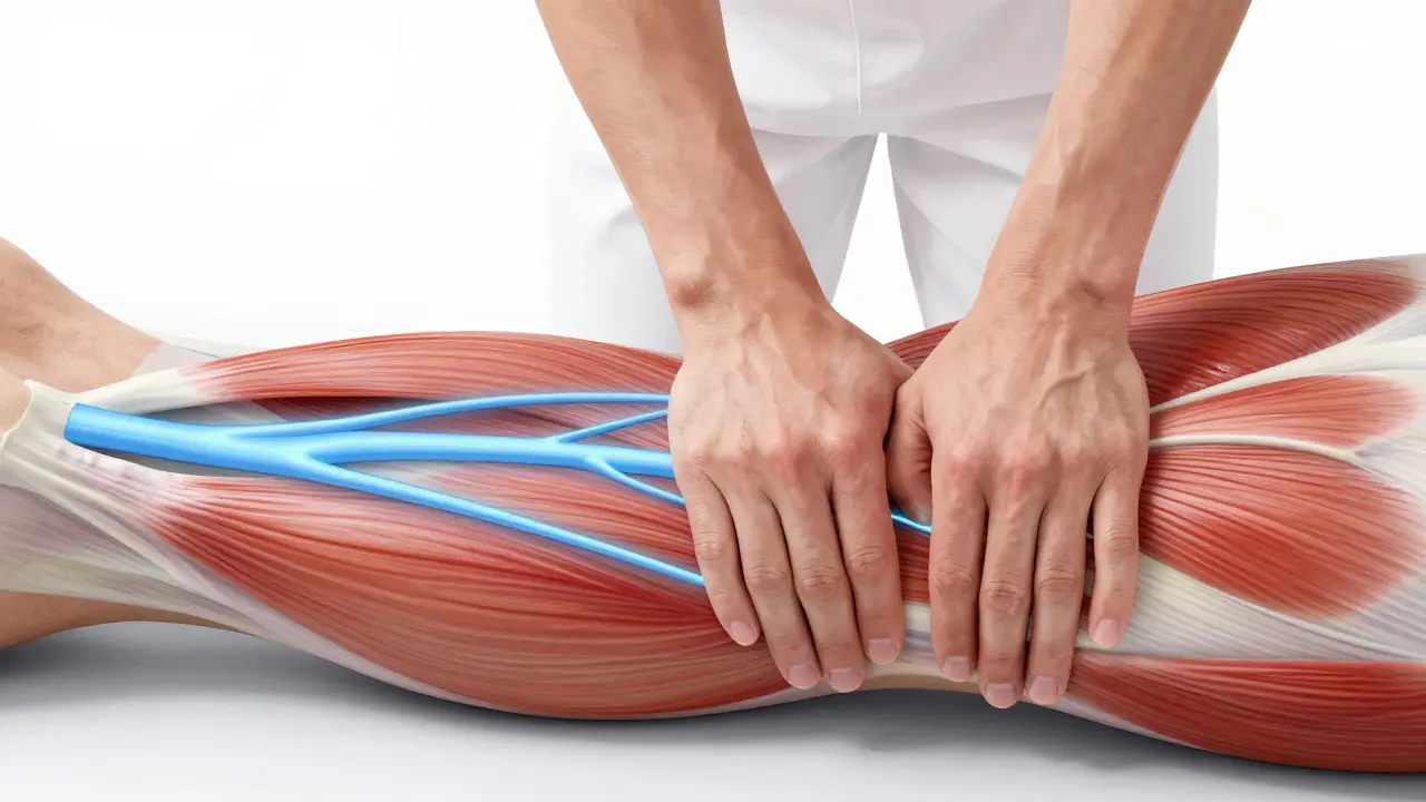 Anatomický pohled na uvolnění svalů při masáži